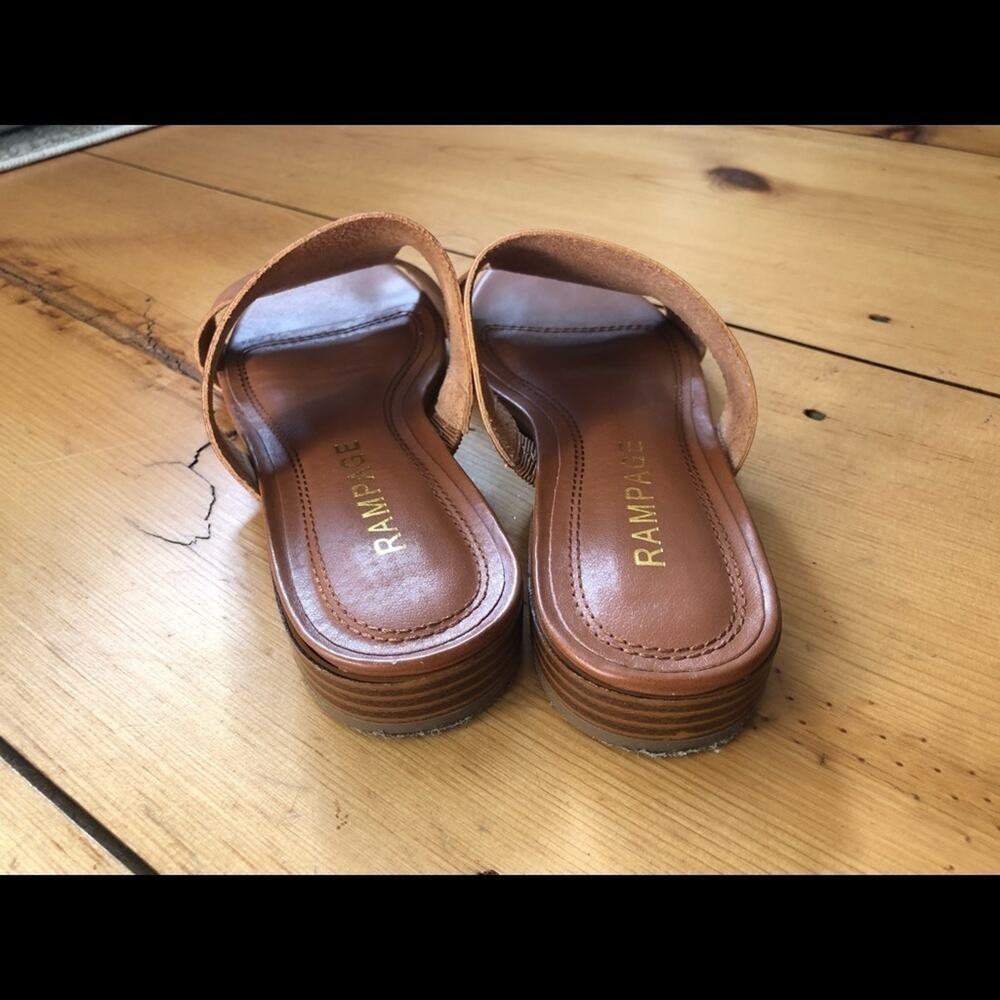 Rampage Camel Tan Sandals Size 7 Worn Once Summer Casual - Picture 4 of 9